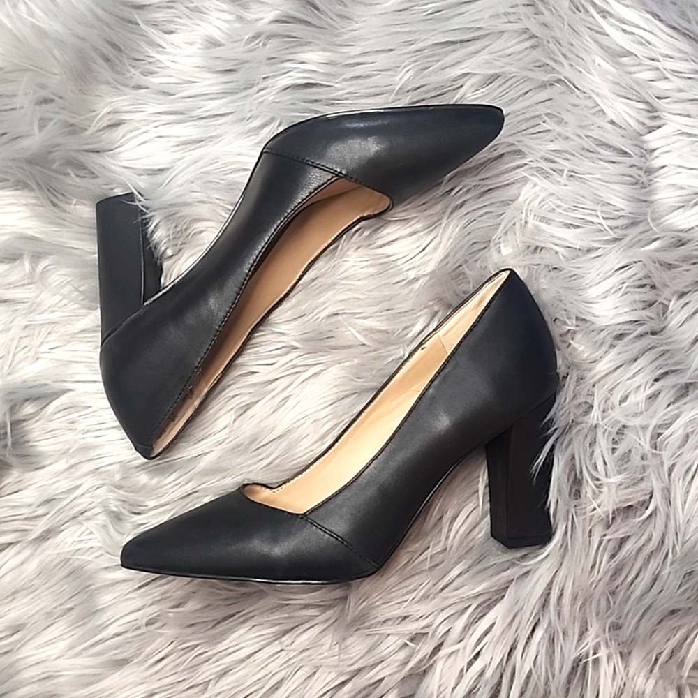 Franco Sarto || 6.5 L-ABree Black Pump Heel